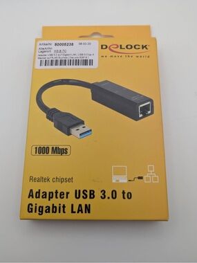 USB 3.0 to Gigabit LAN Adapter - Yellow